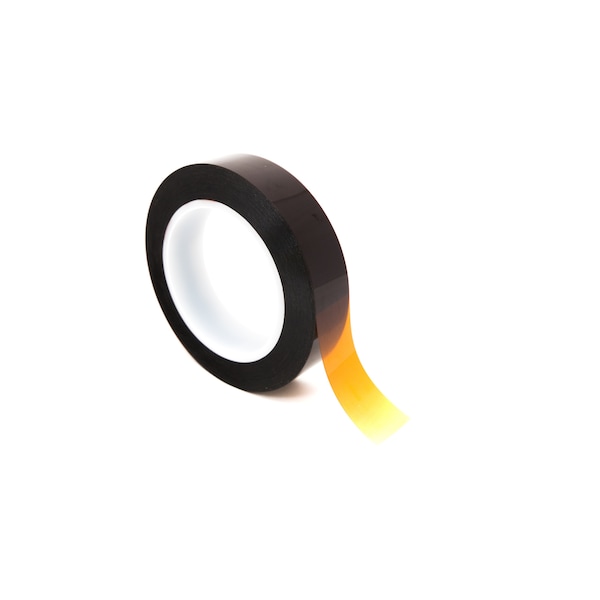 High-Temperature Kapton Tape, 5 Mil Thick, 1 1/2 In. Wide x 36 Yards Long, Amber - UL Recognized